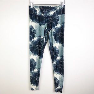 Jiva Shop | Blue Floral Printed Leggings Medium